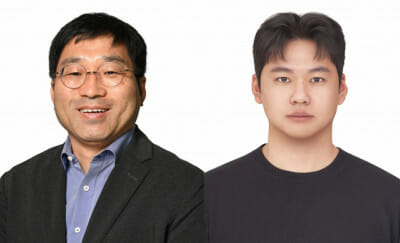 비싼 촉매 사용을 80% 줄인 GIST 연구진. 왼쪽부터 박찬호 화학과 교수, 양호성 석사.(사진=GIST)