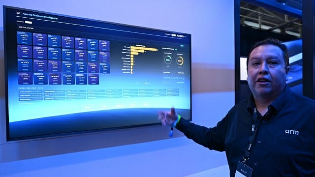 SAP AI 모델을 동시에 구동하는 에이전틱 AI 시연. (사진=지디넷코리아)