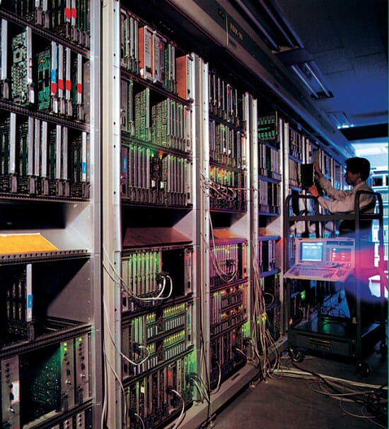 40여 년전 TDX 개발 당시 모습.(사진=ETRI)