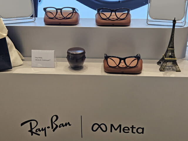 메타는 레이밴과 협업해 제작한 '메타 스마트 글래스'를 올해 한국에 정식 출시할 예정이다. 구체적인 시점과 가격대는 공개되지 않았다. (사진=지디넷코리아)