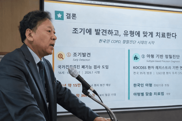 폐기능검사 국가검진 시행으로 연간 15만명의 숨견진 환자를 찾을 수 있을 것으로 예상됐다