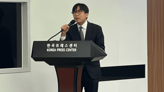 노창희 디지털산업정책연구소 소장이 30일 서울 종로구 프레스센터에서 열린 지속가능한 미디어 생태계와 규제 혁신 세미나에서 발표하고 있다. (사진=지디넷코리아)